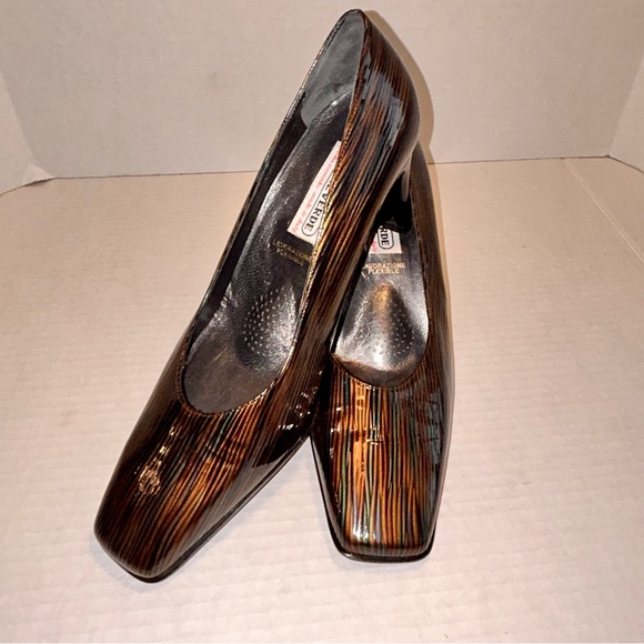 ValleVerde Broadway 65 F Women's Shoes Made In Italy Size 38 US 7.5 Teal Brown - Picture 1 of 16